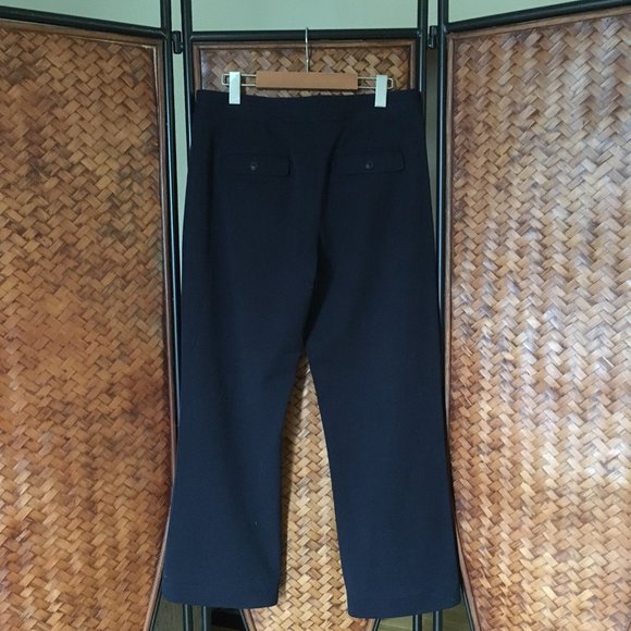 Bylyse Dark Navy Blue Trousers - Picture 4 of 12